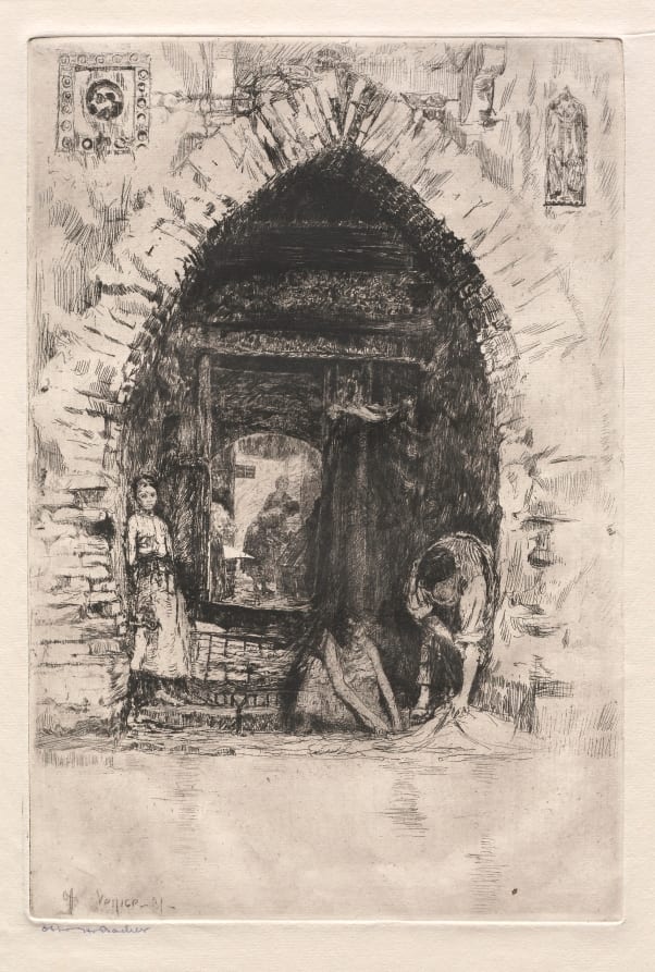 Etchings of Venice: Laundry — artwork