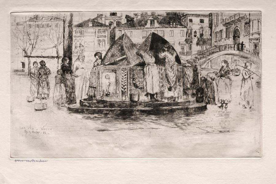 Etchings of Venice: Pozzo San Vio — artwork