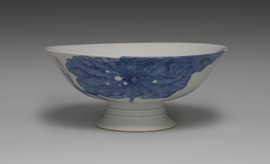 High-Footed Bowl with Lotus Pond — artwork