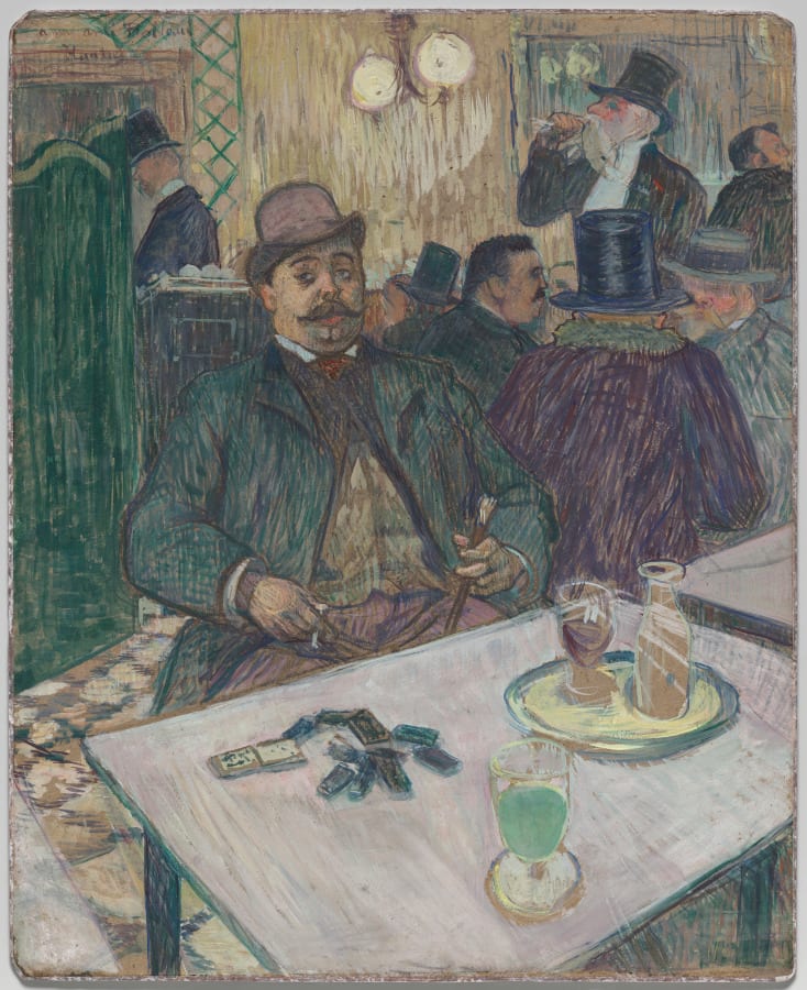 Monsieur Boileau at the Café — artwork