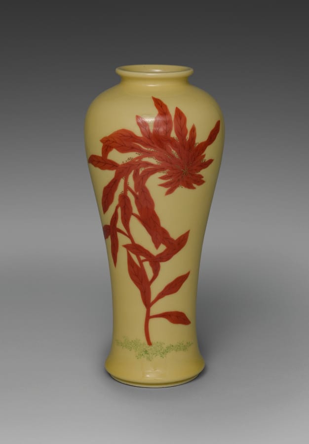 Prunus Vase with Amaranth — artwork