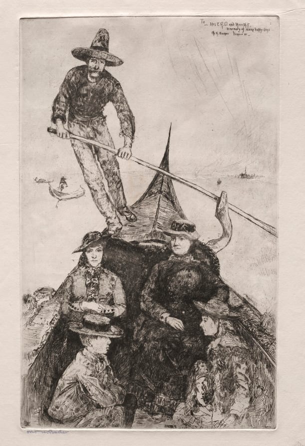 Etchings of Venice: Giovanni the Gondolier — artwork